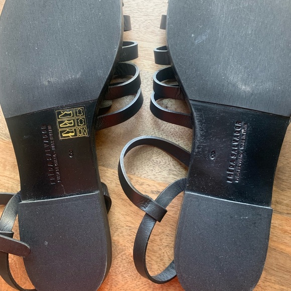 Black Strappy Sandals - Picture 6 of 10